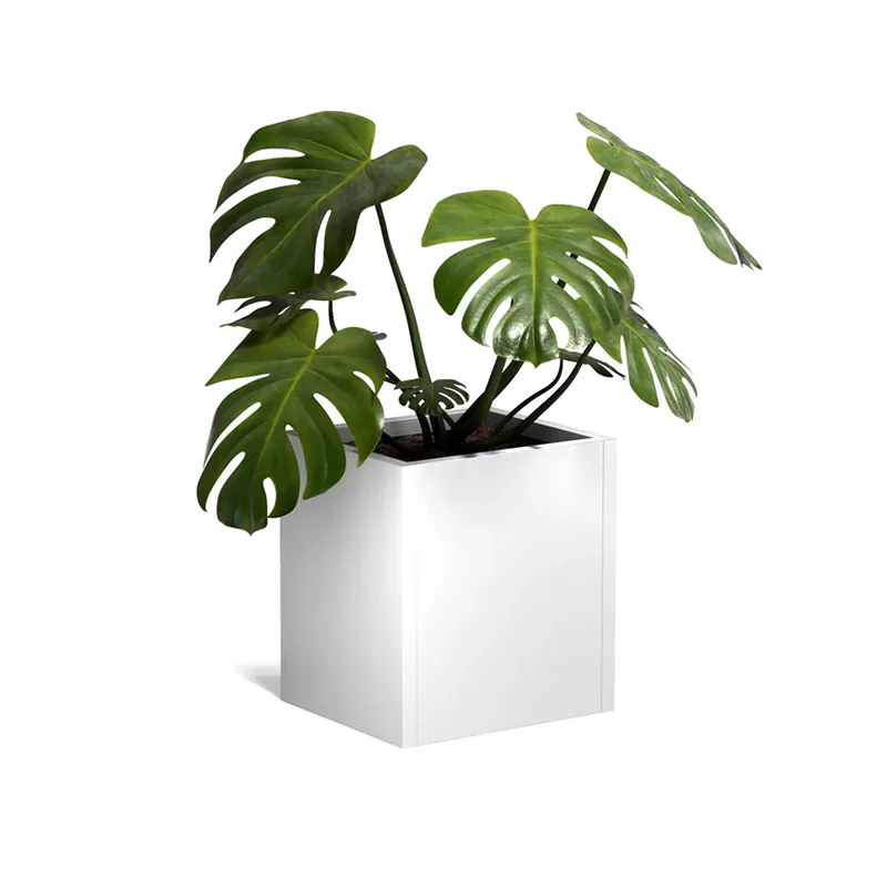 Jardinera cuadrada ligera para exteriores Jardinera cuadrada ligera para exteriores