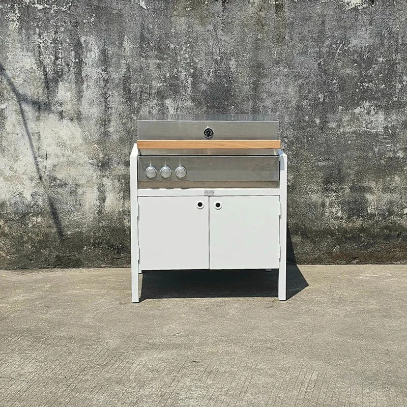 Gabinete de cocina al aire libre con parrilla Gabinete de cocina al aire libre con parrilla