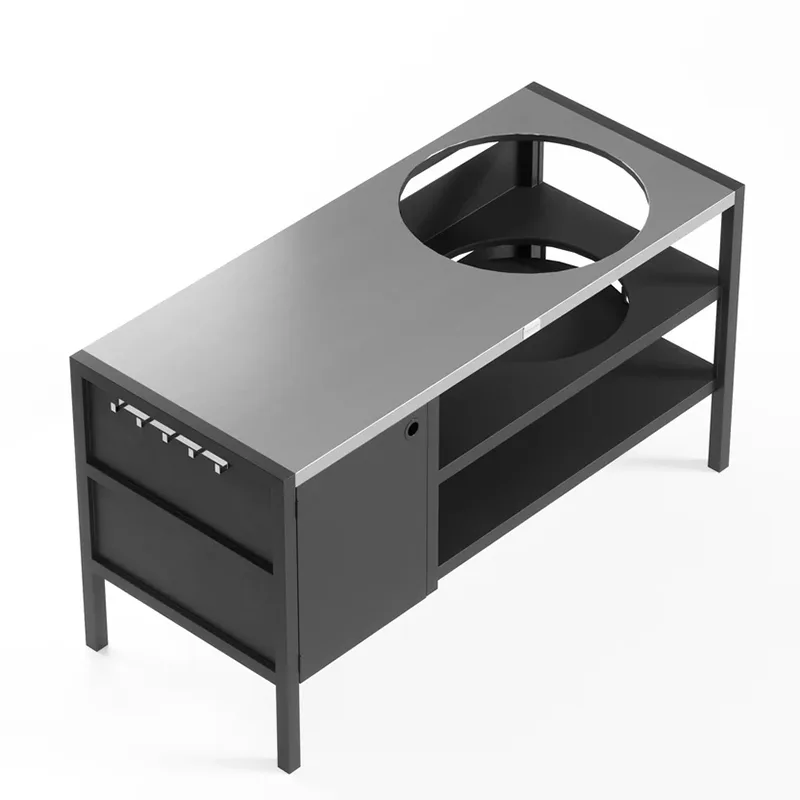 Gabinete exterior multifuncional con horno
