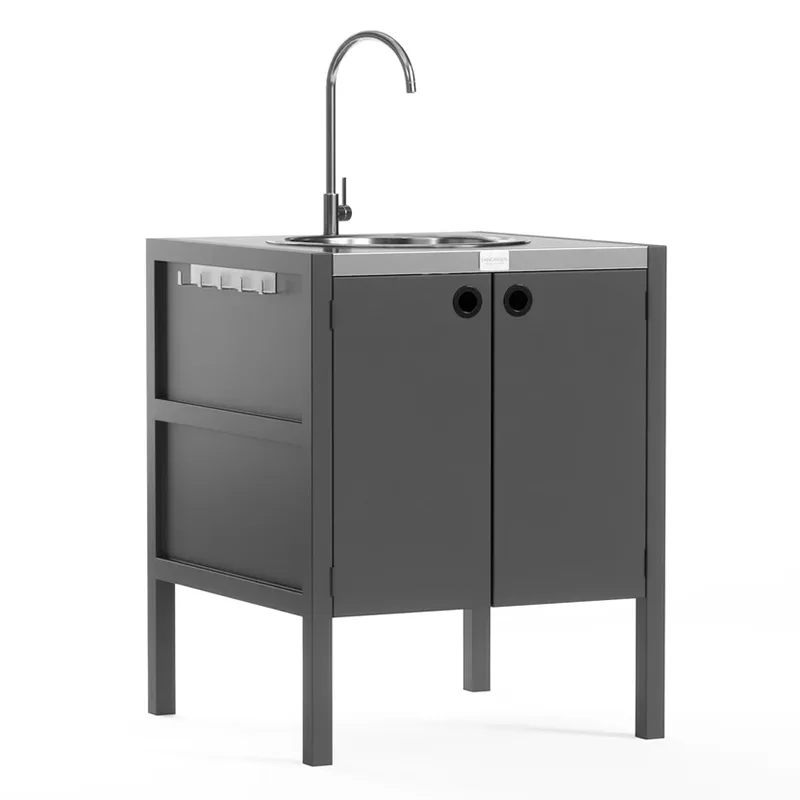 Gabinete bajo para fregadero de cocina al aire libre