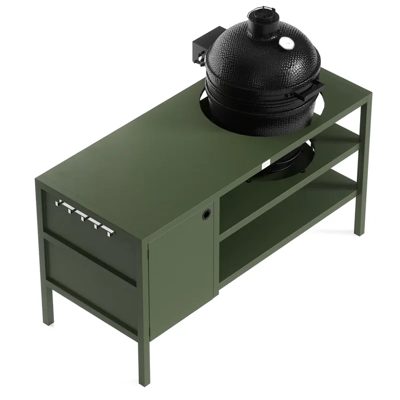 Gabinete exterior multifuncional con horno