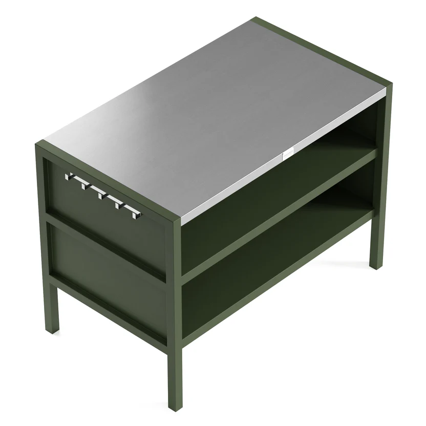 Gabinete de cocina para exteriores de doble capa