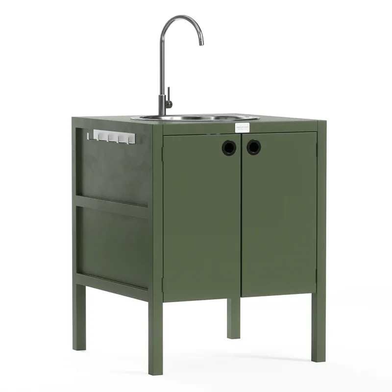 Gabinete bajo para fregadero de cocina al aire libre