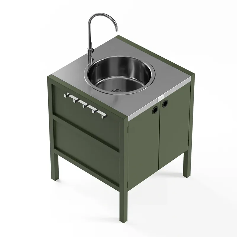 Gabinete bajo para fregadero de cocina al aire libre