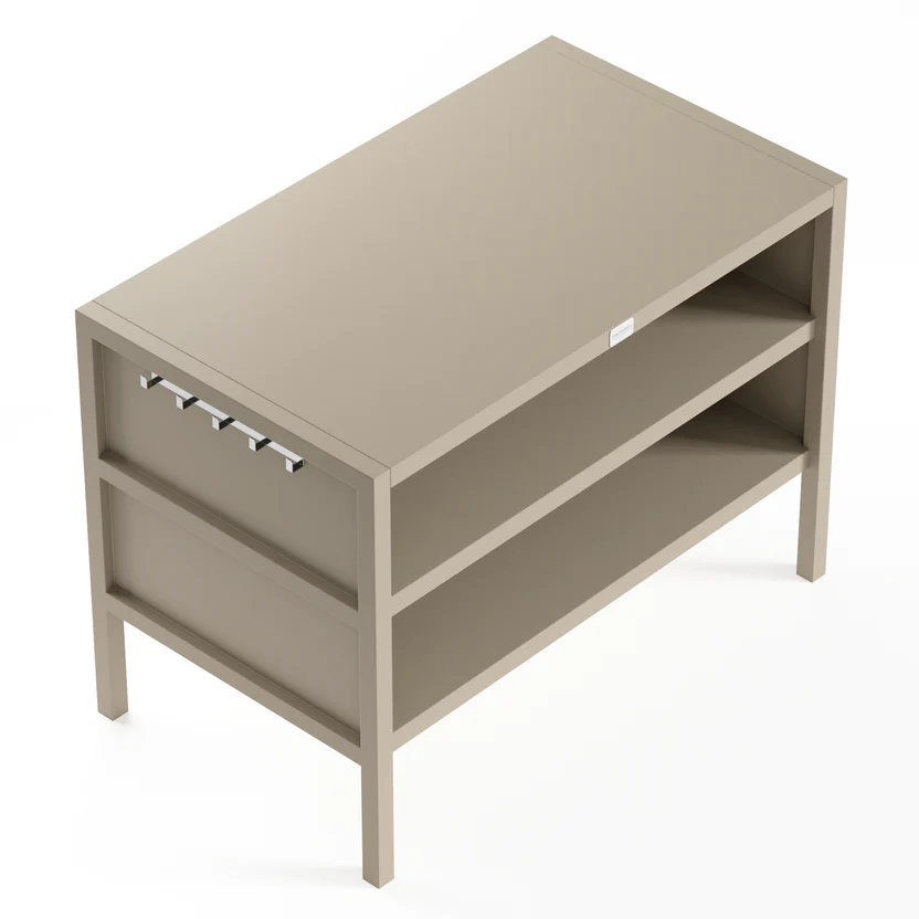 Gabinete de cocina para exteriores de doble capa