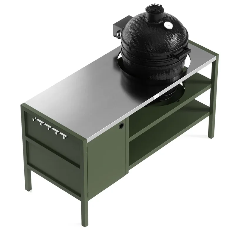 Gabinete exterior multifuncional con horno