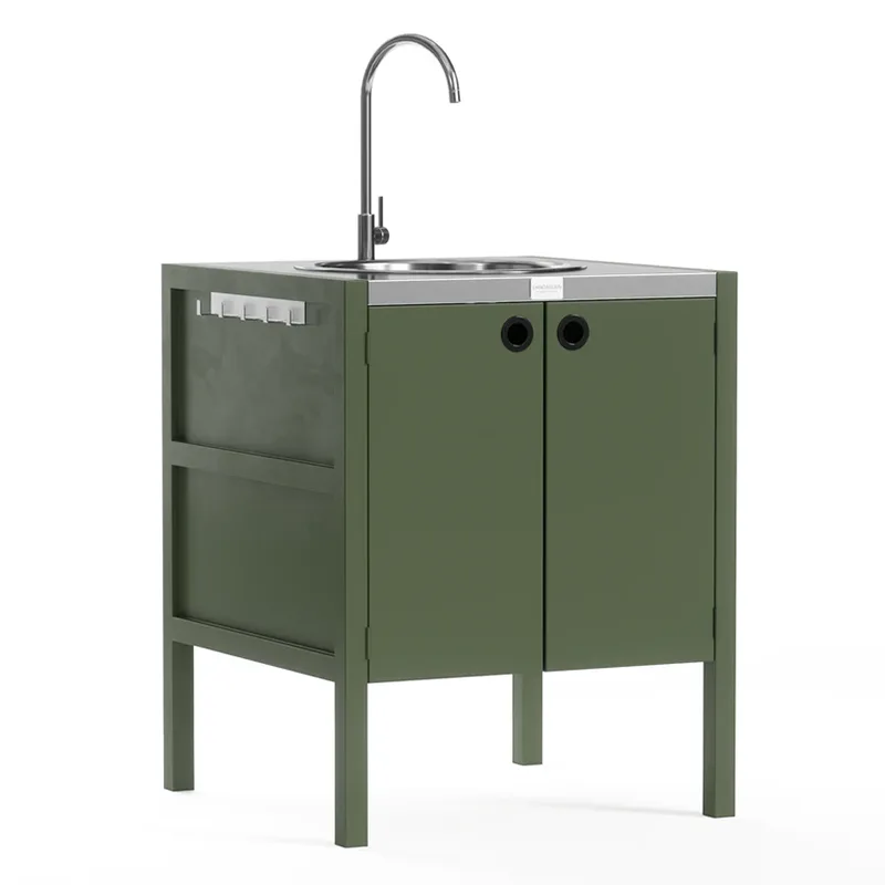 Gabinete bajo para fregadero de cocina al aire libre