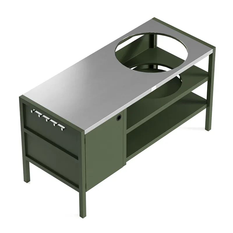 Gabinete exterior multifuncional con horno