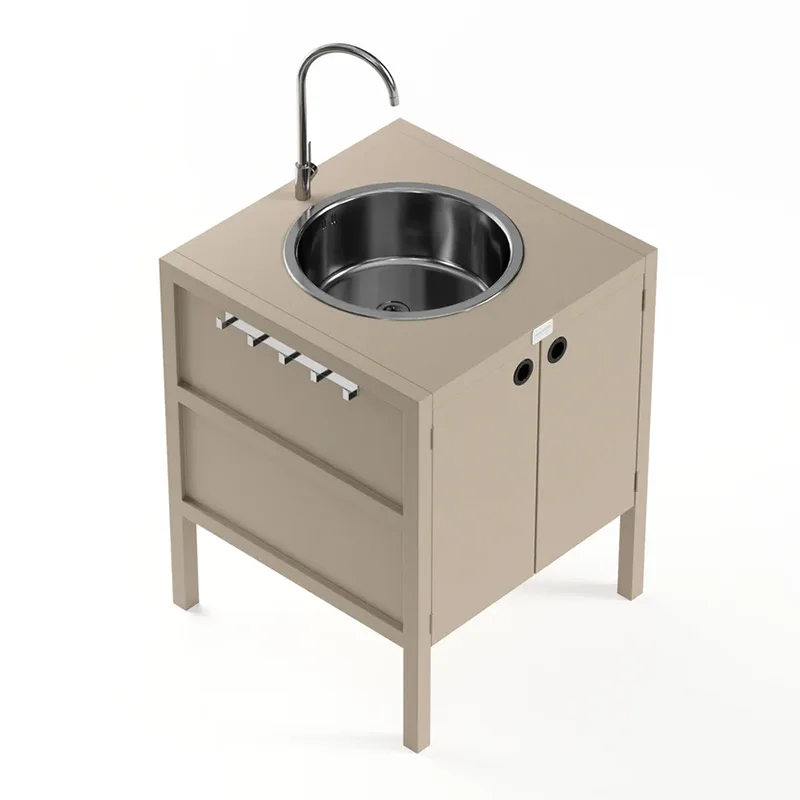 Gabinete bajo para fregadero de cocina al aire libre