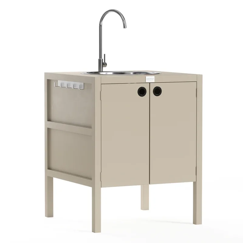 Gabinete bajo para fregadero de cocina al aire libre