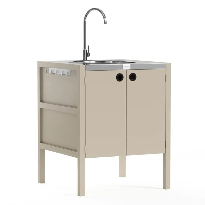 Gabinete bajo para fregadero de cocina al aire libre