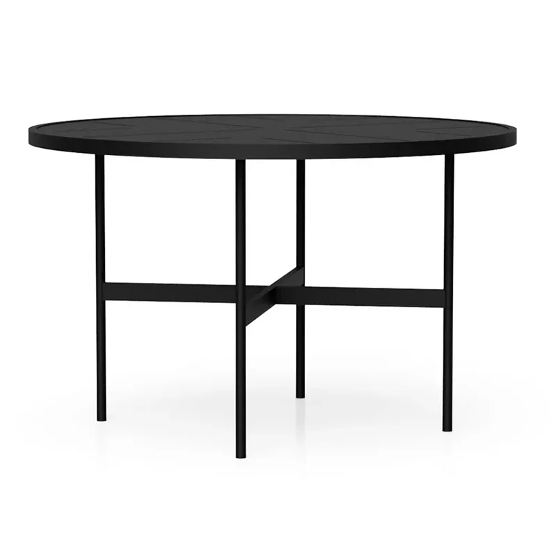 Mesa de comedor redonda al aire libre