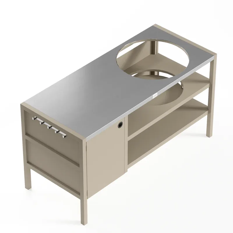 Gabinete exterior multifuncional con horno