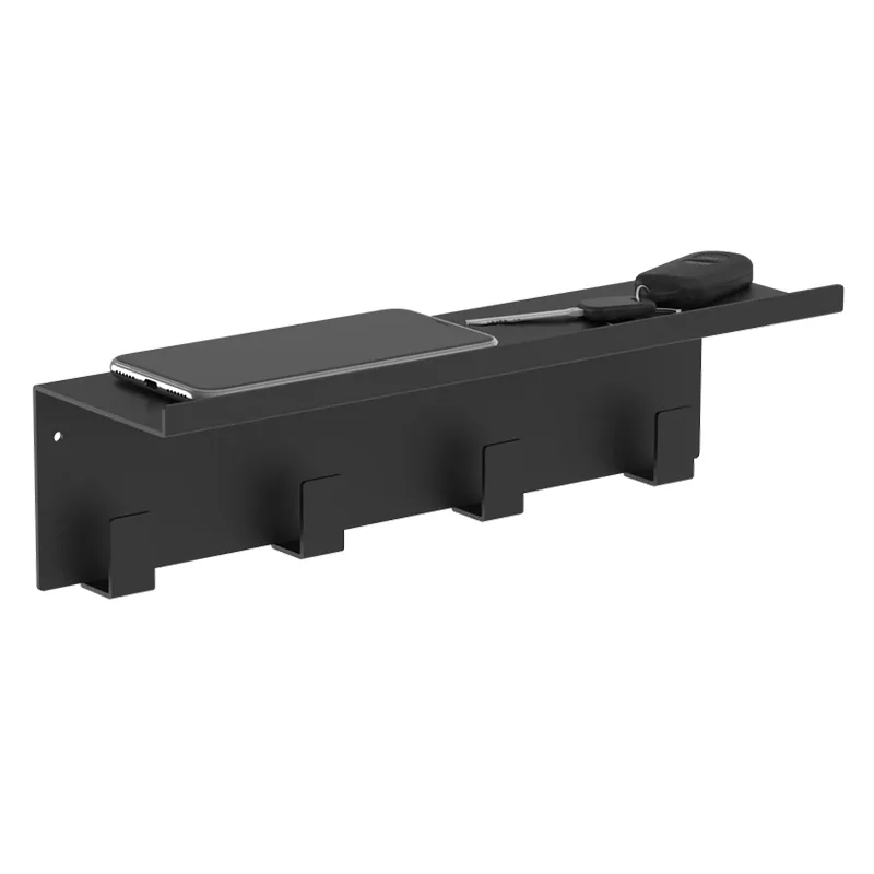 Percha de cocina de metal negro