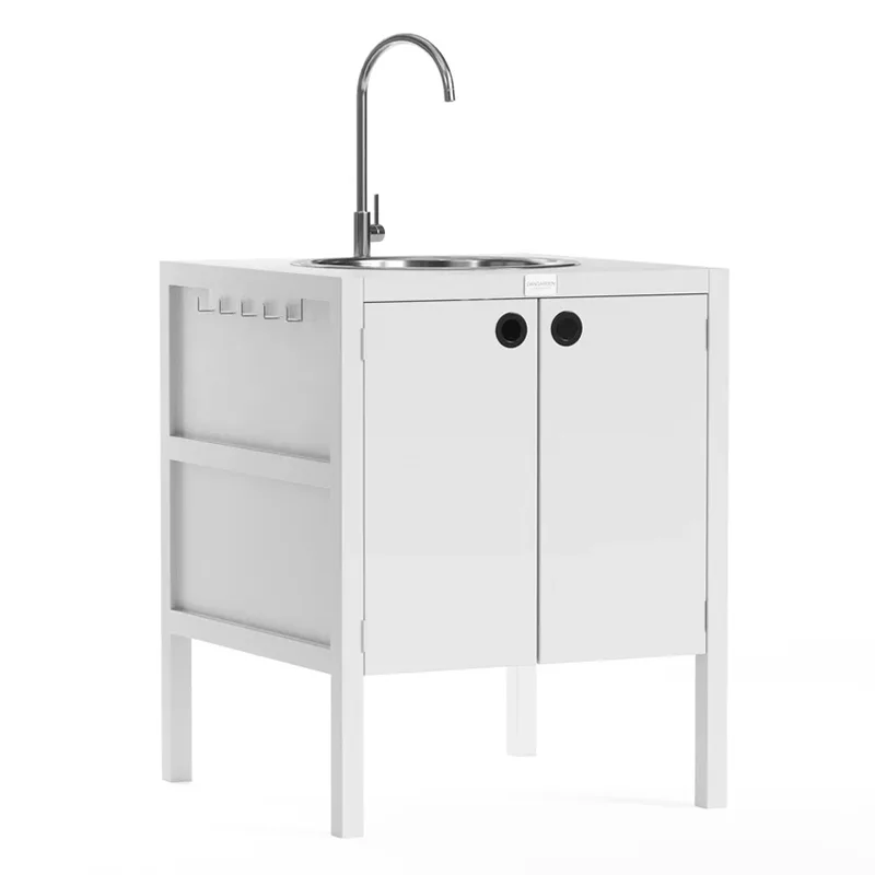 Gabinete bajo para fregadero de cocina al aire libre