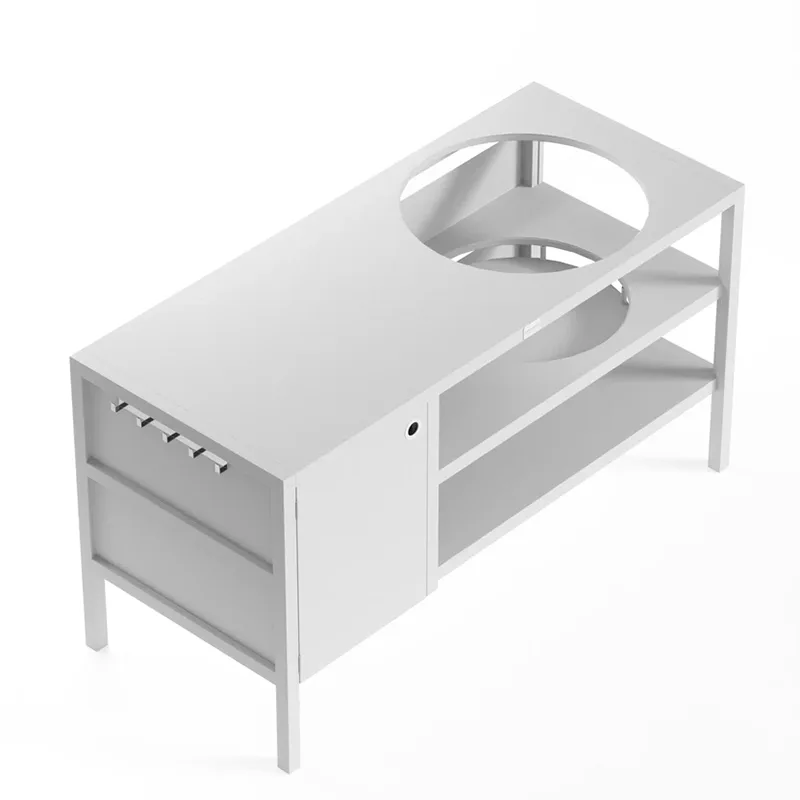 Gabinete exterior multifuncional con horno