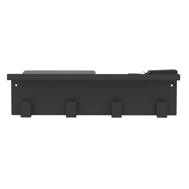 Percha de cocina de metal negro