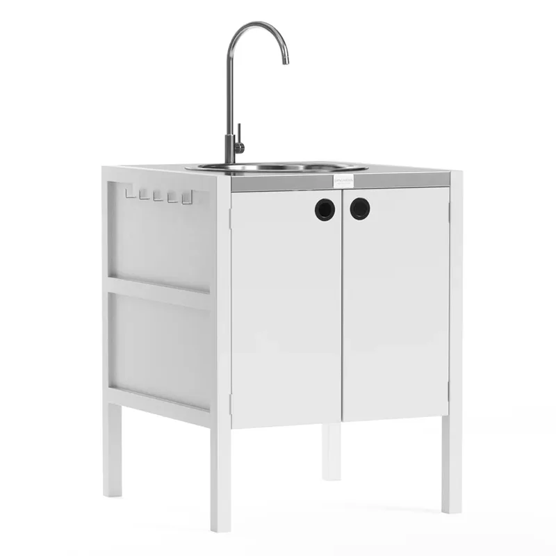 Gabinete bajo para fregadero de cocina al aire libre