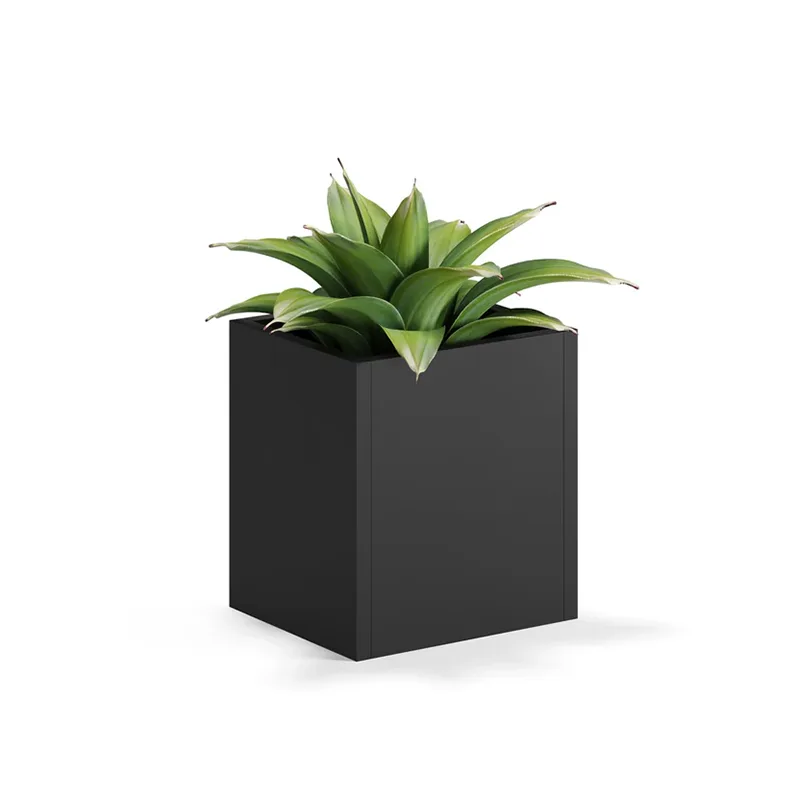 Jardinera cuadrada ligera para exteriores