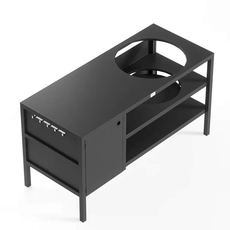 Gabinete exterior multifuncional con horno
