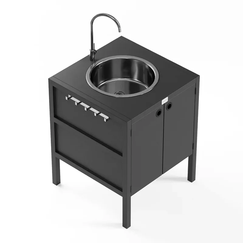 Gabinete bajo para fregadero de cocina al aire libre