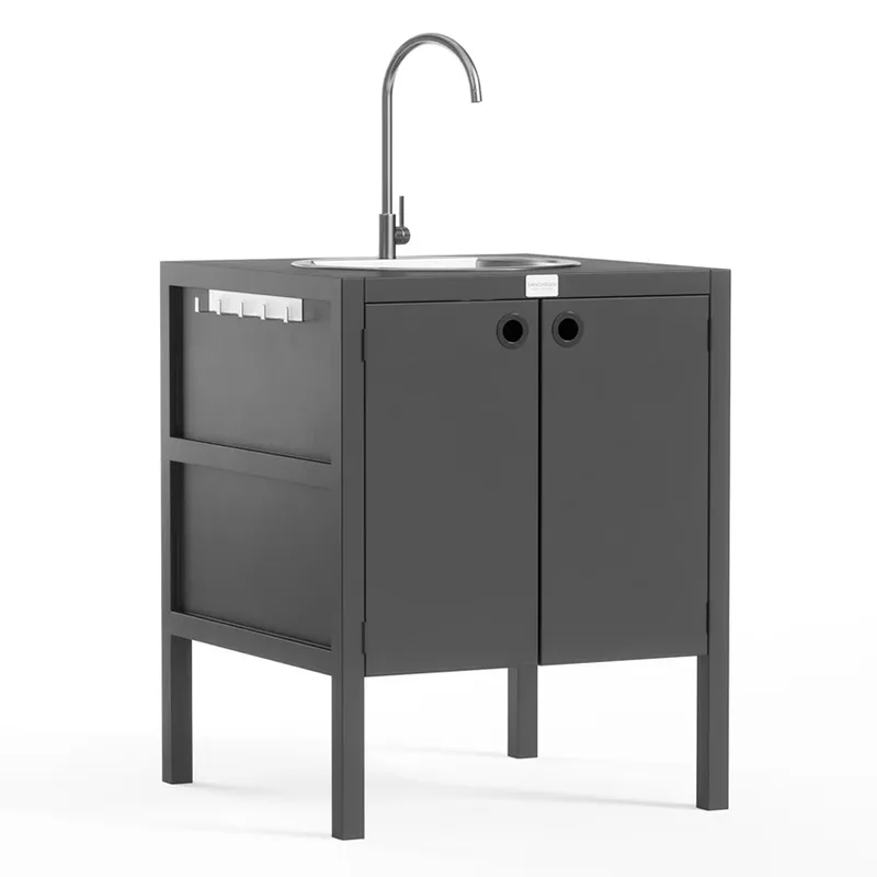 Gabinete bajo para fregadero de cocina al aire libre