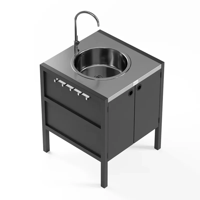 Gabinete bajo para fregadero de cocina al aire libre