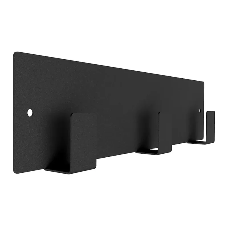 Percha de cocina de metal negro