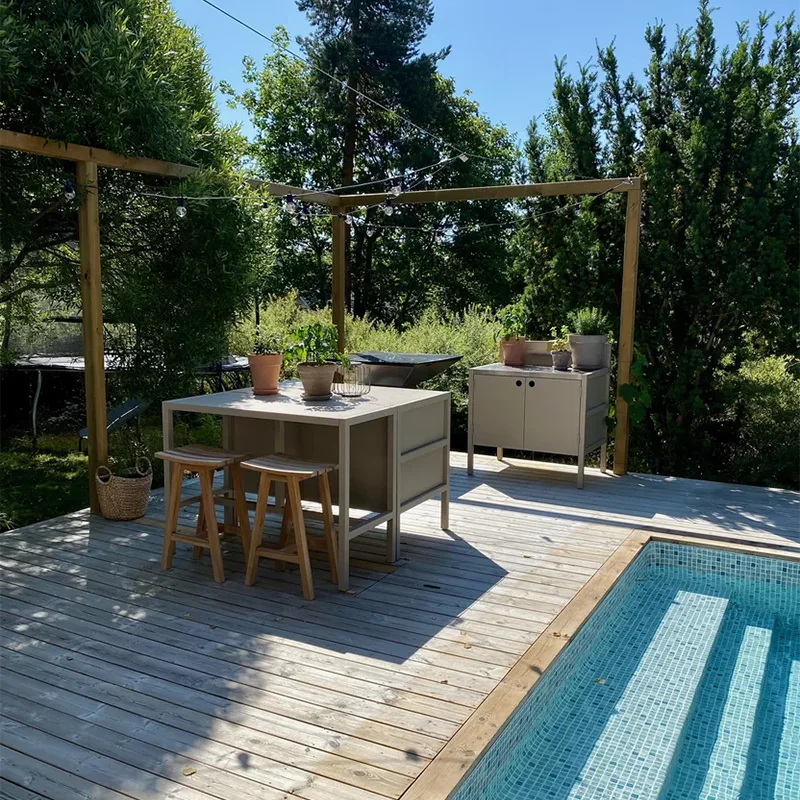 Double Layer Outdoor Kitchen Cabinet Double Layer Outdoor Kitchen Cabinet
