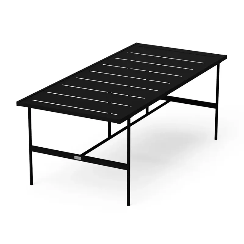 Mesa de comedor rectangular para exteriores